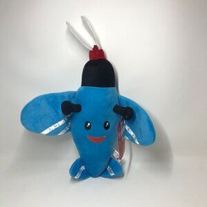 Rudolph the Reindeer Island of Misfit Toys Blue Airplane Misfit Plane Plush 12"